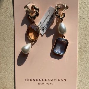 Mignonne Gavigan Freshwater Pearl & Glass Earrings
